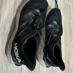 Black and White HOKA‎ Athletic Shoes